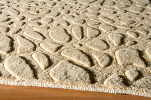 Momeni Gramercy GM-11 Hand Loomed Contemporary Solid Indoor Area Rug Beige 8' x 11' GRAMEGM-11BGE80B0