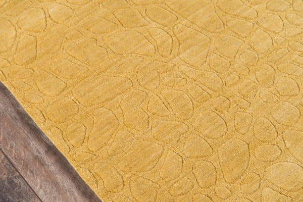 Momeni Gramercy GM-11 Hand Loomed Contemporary Solid Indoor Area Rug Gold 9'6" x 13'6" GRAMEGM-11GLD96D6