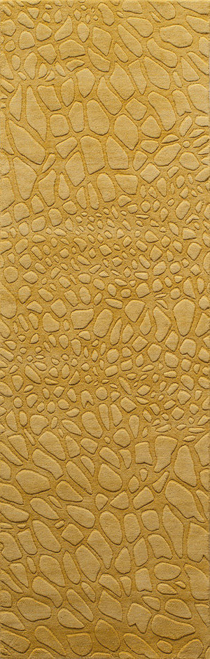 Momeni Gramercy GM-11 Hand Loomed Contemporary Solid Indoor Area Rug Gold 9'6" x 13'6" GRAMEGM-11GLD96D6