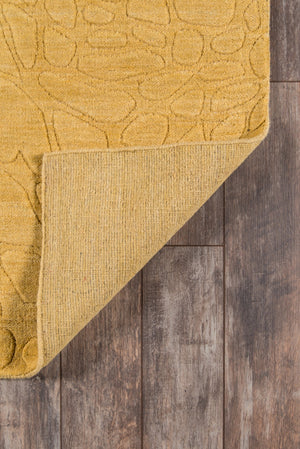 Momeni Gramercy GM-11 Hand Loomed Contemporary Solid Indoor Area Rug Gold 9'6" x 13'6" GRAMEGM-11GLD96D6