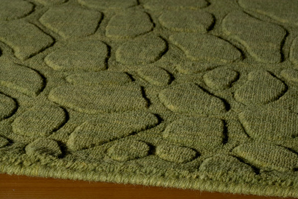 Momeni Gramercy GM-11 Hand Loomed Contemporary Solid Indoor Area Rug Grass 9'6" x 13'6" GRAMEGM-11GRS96D6