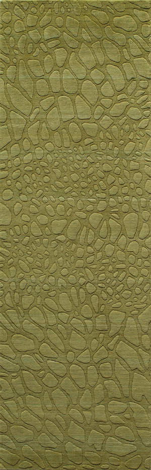 Momeni Gramercy GM-11 Hand Loomed Contemporary Solid Indoor Area Rug Grass 9'6" x 13'6" GRAMEGM-11GRS96D6