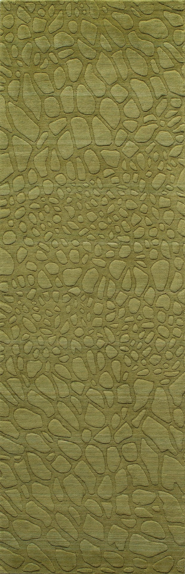 Momeni Gramercy GM-11 Hand Loomed Contemporary Solid Indoor Area Rug Grass 9'6" x 13'6" GRAMEGM-11GRS96D6