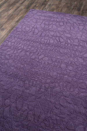 Momeni Gramercy GM-11 Hand Loomed Contemporary Solid Indoor Area Rug Purple 9'6" x 13'6" GRAMEGM-11PUR96D6