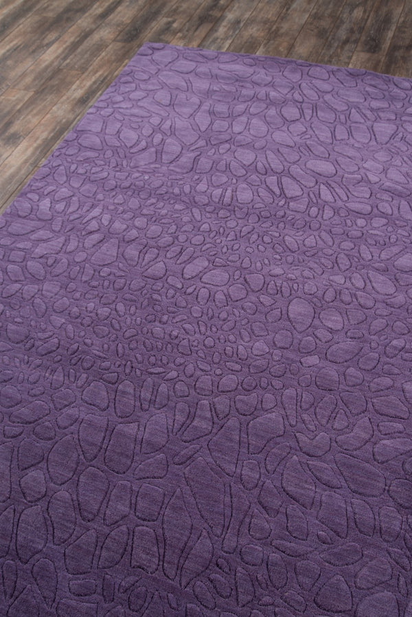 Momeni Gramercy GM-11 Hand Loomed Contemporary Solid Indoor Area Rug Purple 9'6" x 13'6" GRAMEGM-11PUR96D6