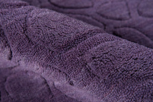 Momeni Gramercy GM-11 Hand Loomed Contemporary Solid Indoor Area Rug Purple 9'6" x 13'6" GRAMEGM-11PUR96D6