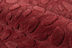 Momeni Gramercy GM-11 Hand Loomed Contemporary Solid Indoor Area Rug Red 7'6" x 9'6" GRAMEGM-11RED7696