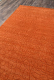 Momeni Gramercy GM-11 Hand Loomed Contemporary Solid Indoor Area Rug Tangerine 8' x 11' GRAMEGM-11TAG80B0