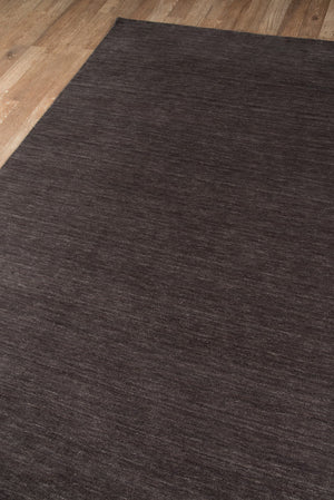 Momeni Gramercy GM-12 Hand Loomed Contemporary Solid Indoor Area Rug Charcoal 9'6" x 13'6" GRAMEGM-12CHR96D6