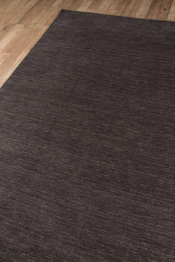 Momeni Gramercy GM-12 Hand Loomed Contemporary Solid Indoor Area Rug Charcoal 9'6" x 13'6" GRAMEGM-12CHR96D6