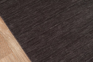 Momeni Gramercy GM-12 Hand Loomed Contemporary Solid Indoor Area Rug Charcoal 9'6" x 13'6" GRAMEGM-12CHR96D6