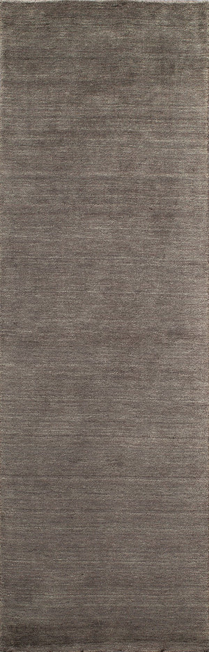 Momeni Gramercy GM-12 Hand Loomed Contemporary Solid Indoor Area Rug Charcoal 9'6" x 13'6" GRAMEGM-12CHR96D6