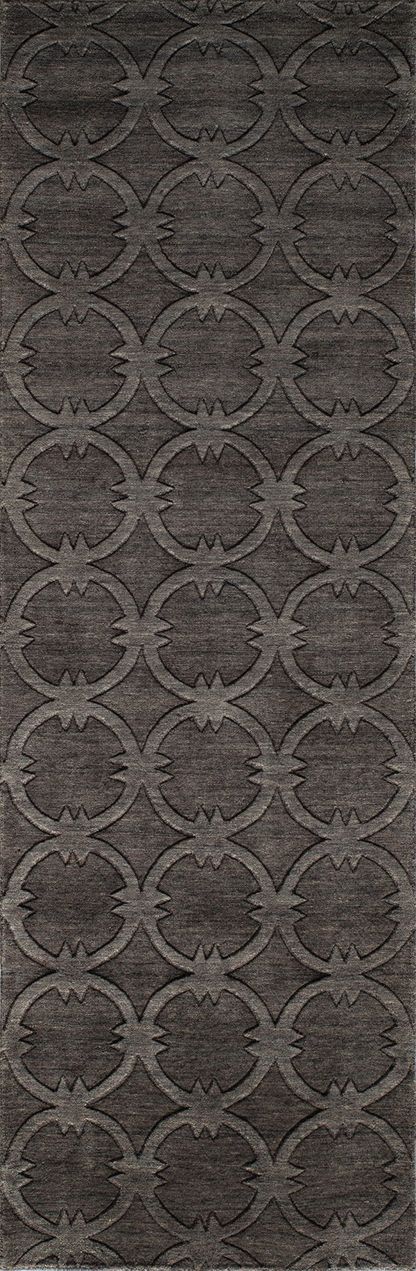 Momeni Gramercy GM-13 Hand Loomed Contemporary Geometric Indoor Area Rug Charcoal 9'6" x 13'6" GRAMEGM-13CHR96D6