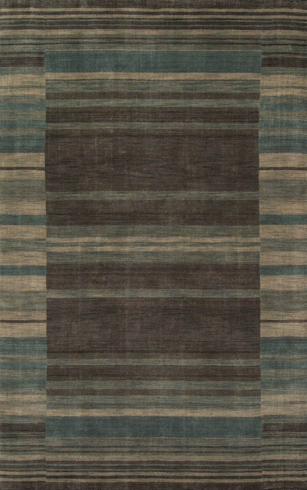 Momeni Gramercy GM-15 Hand Loomed Contemporary Geometric Indoor Area Rug Blue 9'6" x 13'6" GRAMEGM-15BLU96D6
