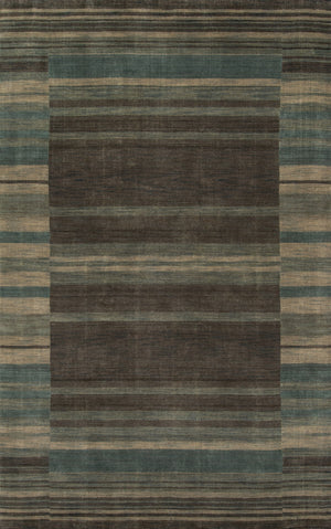 Momeni Gramercy GM-15 Hand Loomed Contemporary Geometric Indoor Area Rug Blue 9'6" x 13'6" GRAMEGM-15BLU96D6