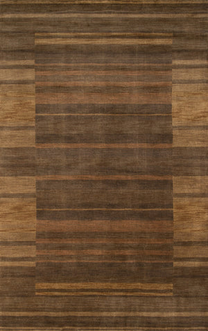 Momeni Gramercy GM-15 Hand Loomed Contemporary Geometric Indoor Area Rug Brown 9'6" x 13'6" GRAMEGM-15BRN96D6