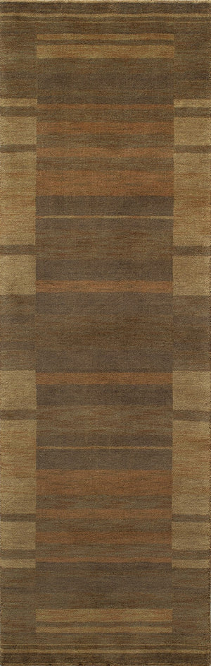 Momeni Gramercy GM-15 Hand Loomed Contemporary Geometric Indoor Area Rug Brown 9'6" x 13'6" GRAMEGM-15BRN96D6
