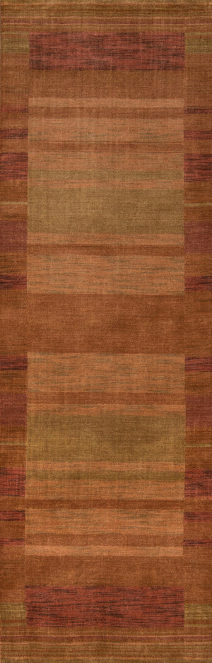 Momeni Gramercy GM-15 Hand Loomed Contemporary Geometric Indoor Area Rug Rust 9'6" x 13'6" GRAMEGM-15RST96D6