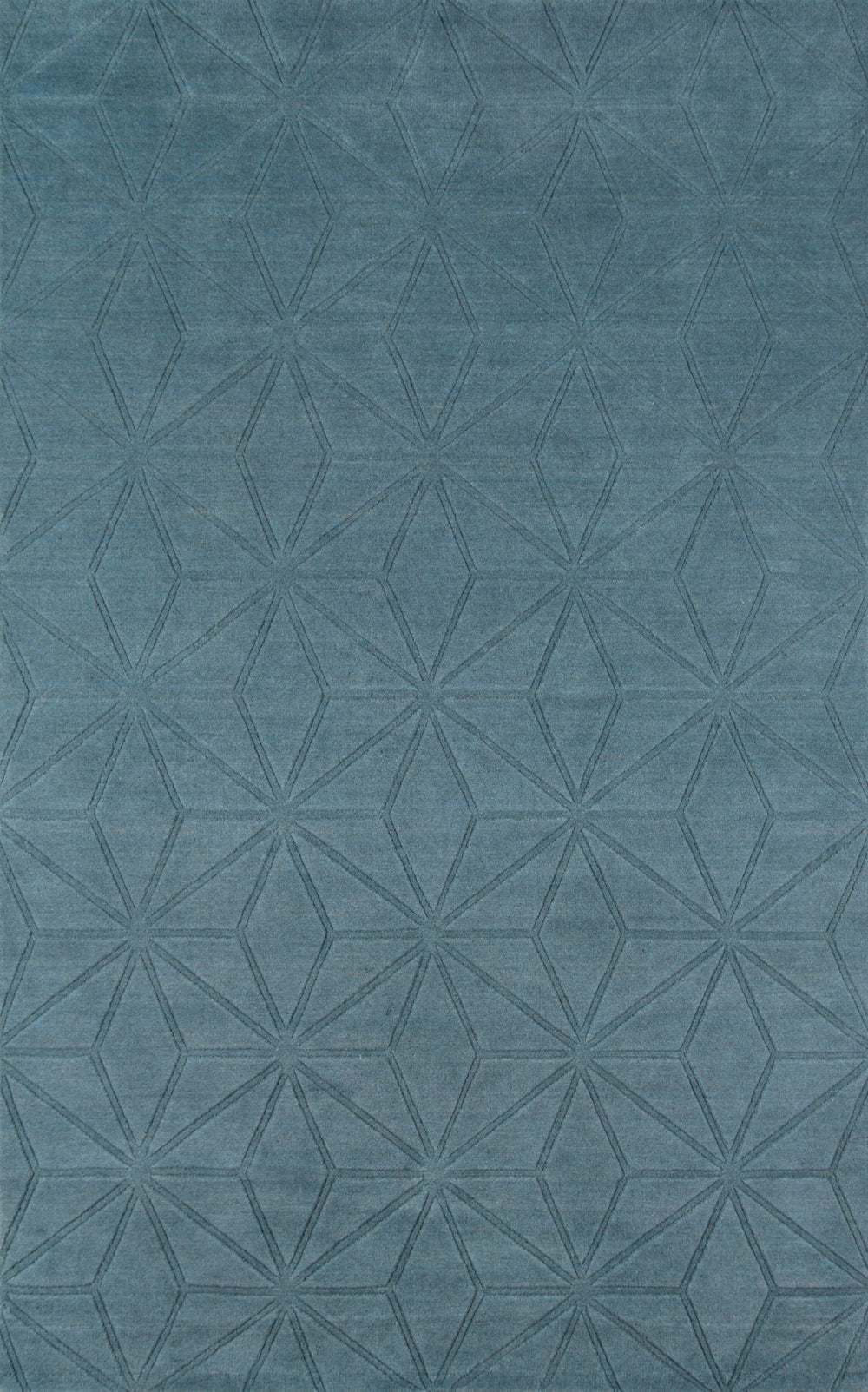 Momeni Gramercy GM-17 Hand Loomed Contemporary Geometric Indoor Area Rug Blue 9'6" x 13'6" GRAMEGM-17BLU96D6