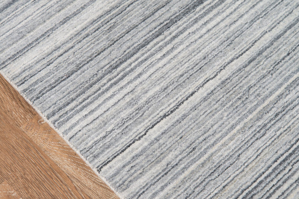 Momeni Gramercy GM-27 Hand Loomed Contemporary Abstract Indoor Area Rug Grey 9'6" x 13'6" GRAMEGM-27GRY96D6