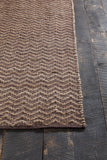 Chandra Rugs Grecco 100% Jute Hand-Woven Contemporary Rug Brown/Tan 7'9 x 10'6