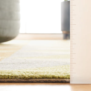 Safavieh Genre 103 Hand Tufted Modern Rug Beige / Green 8' x 10'