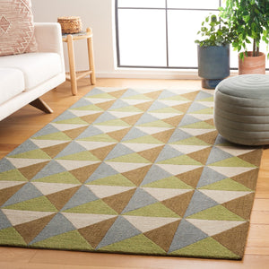 Safavieh Genre 103 Hand Tufted Modern Rug Beige / Green 8' x 10'
