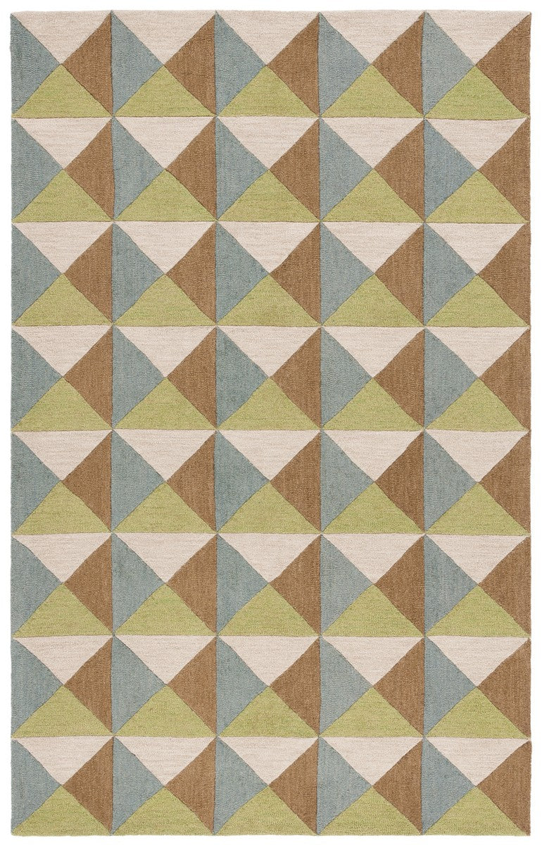Safavieh Genre 103 Hand Tufted Modern Rug Beige / Green 8' x 10'