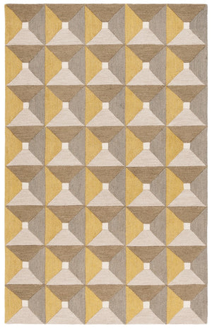 Safavieh Genre 104 Hand Tufted Modern Rug Grey / Gold 8' x 10'