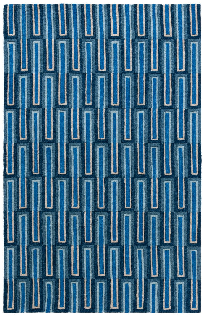 Safavieh Genre 105 Hand Tufted Modern Rug Blue / Ivory 8' x 10'