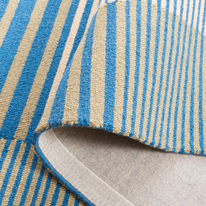 Safavieh Genre 201 Hand Tufted Modern Rug Blue / Ivory 8' x 10'