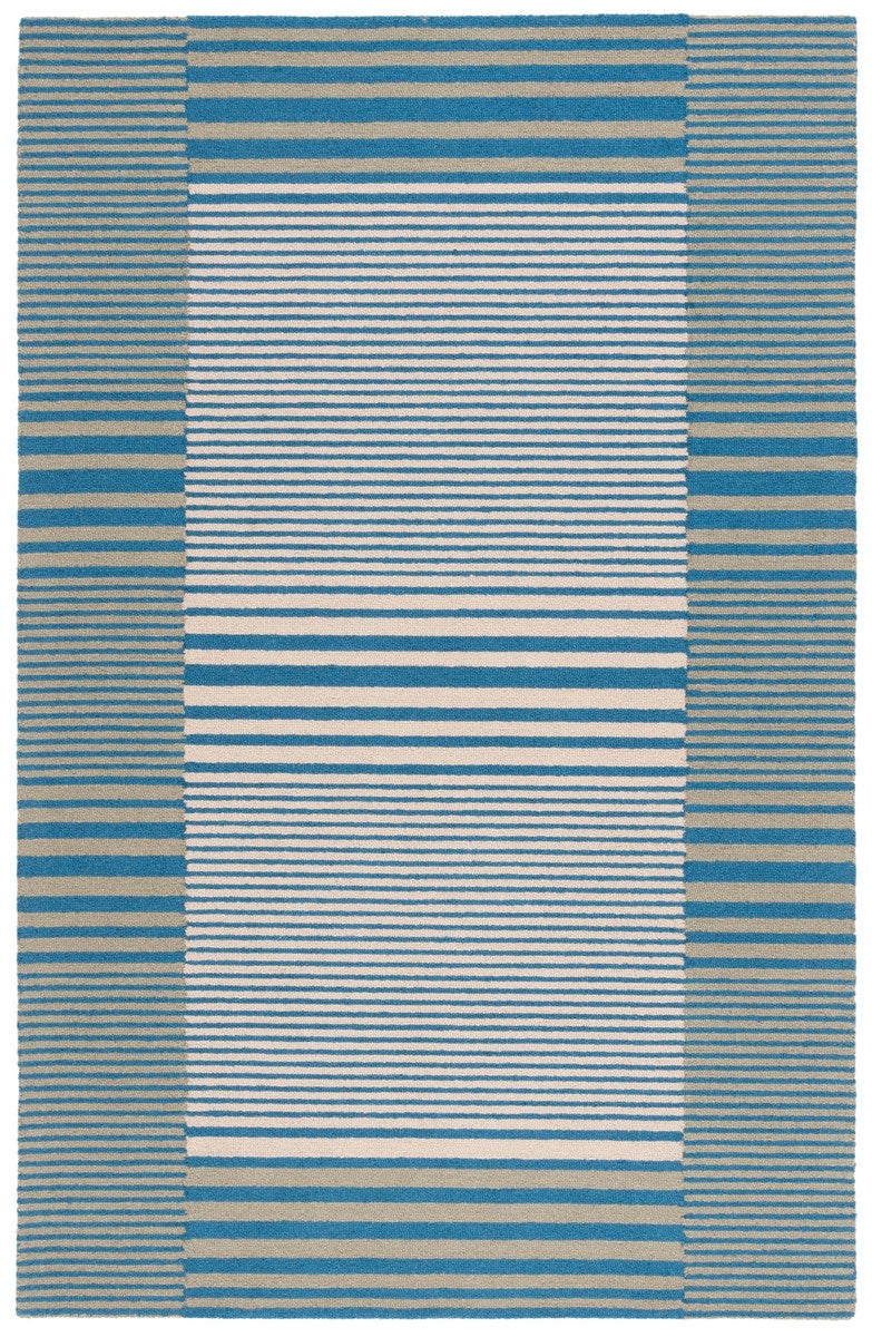 Safavieh Genre 201 Hand Tufted Modern Rug Blue / Ivory 8' x 10'