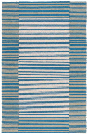 Safavieh Genre 201 Hand Tufted Modern Rug Blue / Ivory 8' x 10'