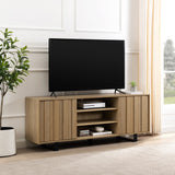 Walker Edison Girona Modern/Contemporary 60" Modern TV Cabinet with Paneled Doors GRET60MCCO