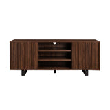 Walker Edison Girona Modern/Contemporary 60" Modern TV Cabinet with Paneled Doors GRET60MCDW