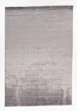 Chandra Rugs Griselda 80% Bamboo Silk + 20% Cotton Hand-Woven Contemporary Rug Grey/Blue 7'9 x 10'6