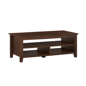 Walker Edison Groove Modern Farmhouse/Coastal 48" Grooved Panel Sided Coffee Table GRO48CTDW