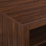 Walker Edison Groove Modern Farmhouse/Coastal 48" Grooved Panel Sided Coffee Table GRO48CTDW