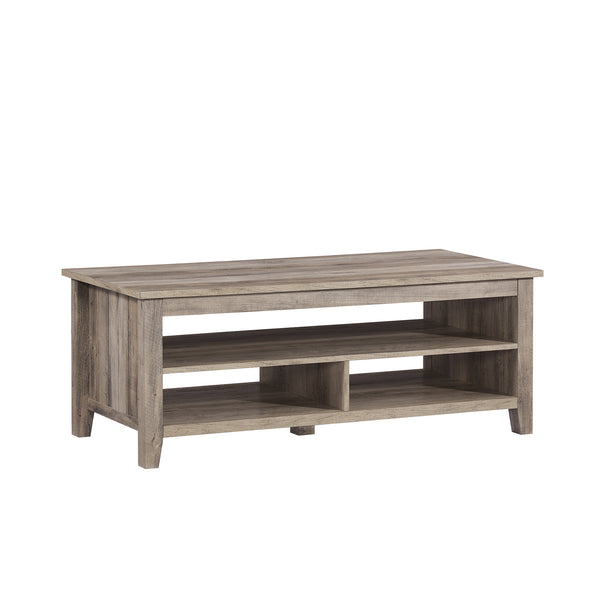 Walker Edison Groove Modern Farmhouse/Coastal 48" Grooved Panel Sided Coffee Table GRO48CTGW