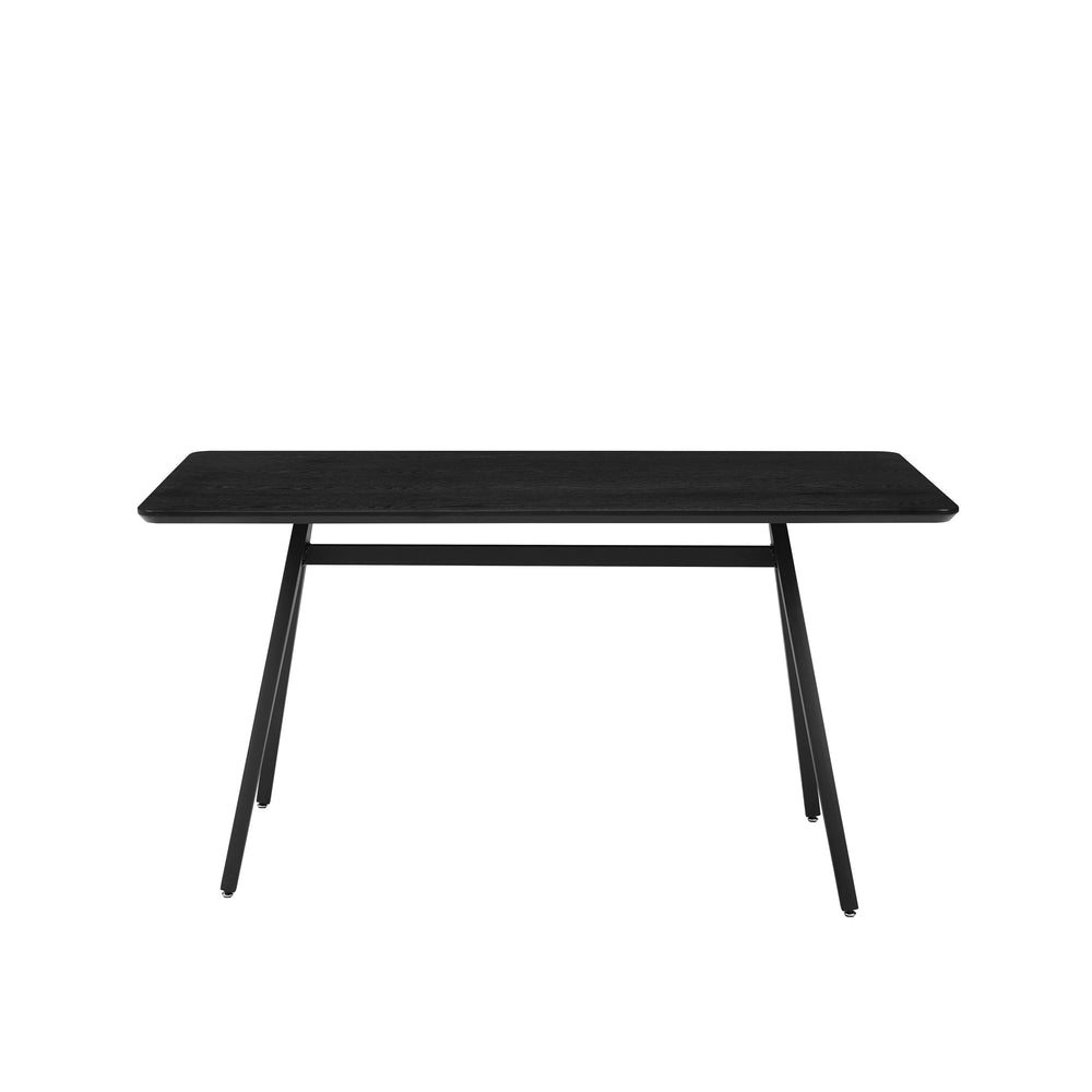 Walker Edison Garret Mid-century Modern/Modern 60" Modern Industrial Veneer and Metal Dining Table GRRD2DBLV