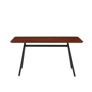 Walker Edison Garret Mid-century Modern/Modern 60" Modern Industrial Veneer and Metal Dining Table GRRD2DDWV
