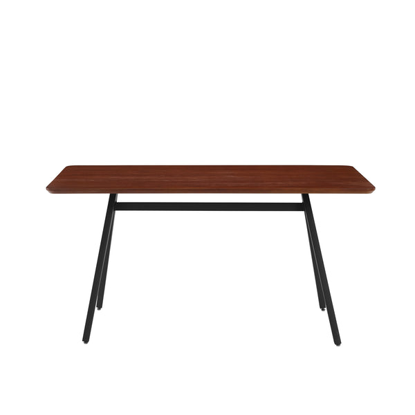 Walker Edison Garret Mid-century Modern/Modern 60" Modern Industrial Veneer and Metal Dining Table GRRD2DDWV