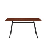 Walker Edison Garret Mid-century Modern/Modern 60" Modern Industrial Veneer and Metal Dining Table GRRD2DDWV