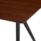 Walker Edison Garret Mid-century Modern/Modern 60" Modern Industrial Veneer and Metal Dining Table GRRD2DDWV