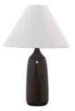 Scatchard 25" Stoneware Table Lamp in Brown Gloss