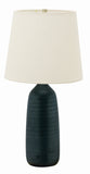 Scatchard 31" Stoneware Table Lamp in Black Matte