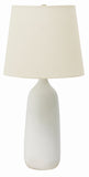 Scatchard 31" Stoneware Table Lamp in White Matte