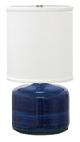 Scatchard 19.5" Stoneware Table Lamp in Blue Gloss