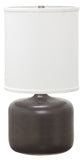 Scatchard 19.5" Stoneware Table Lamp in Black Matte