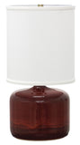 Scatchard 19.5" Stoneware Table Lamp in Copper Red